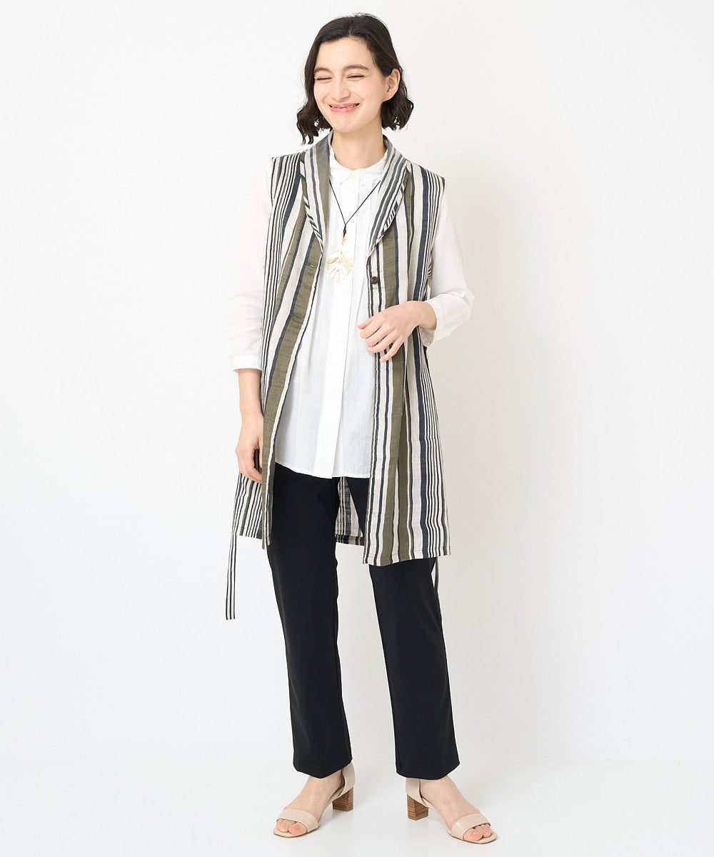 NHBGX93180 GIANNI LO GIUDICE(小さいサイズ)(メゾン ドゥ サンク) オーガニックコットンシャツブラウス ライトピンク