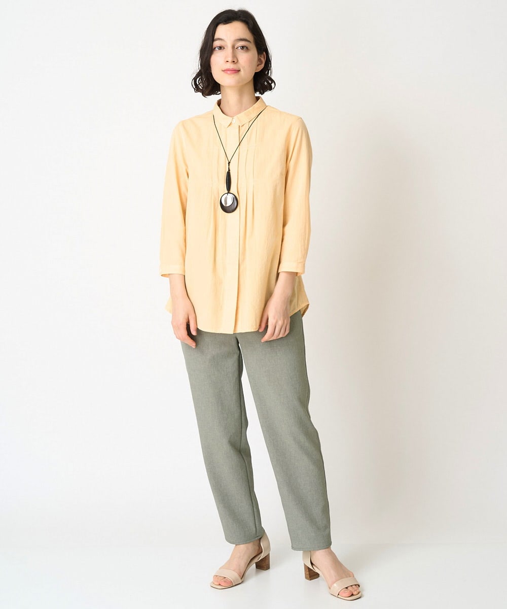 NHBGX93180 GIANNI LO GIUDICE(小さいサイズ)(メゾン ドゥ サンク) オーガニックコットンシャツブラウス ライトピンク