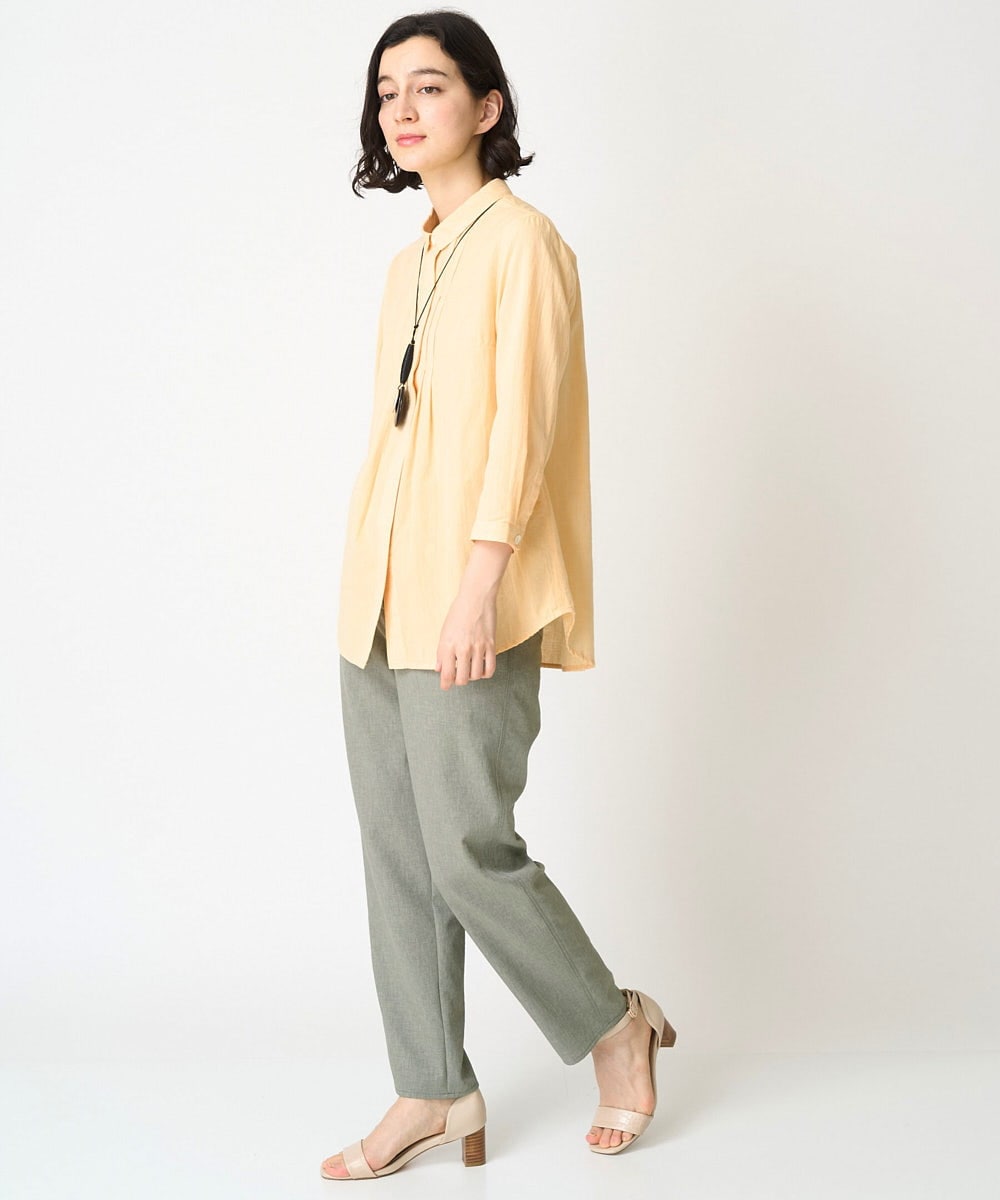 NHBGX93180 GIANNI LO GIUDICE(小さいサイズ)(メゾン ドゥ サンク) オーガニックコットンシャツブラウス ライトピンク