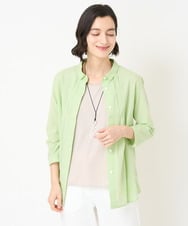 NHBGX93180 GIANNI LO GIUDICE(小さいサイズ)(メゾン ドゥ サンク) オーガニックコットンシャツブラウス ライトピンク