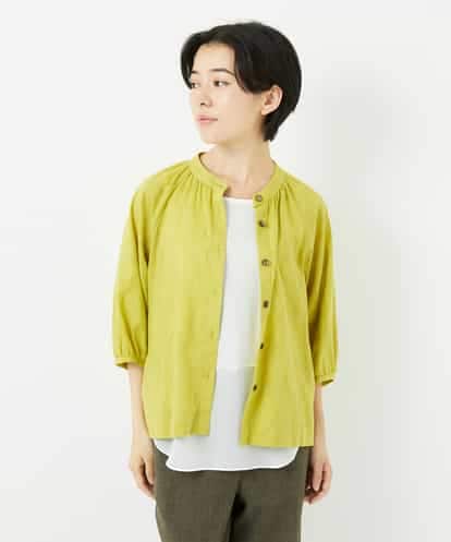 NHBHA10290 GIANNI LO GIUDICE(小さいサイズ) ドットジャガードシャツブラウス