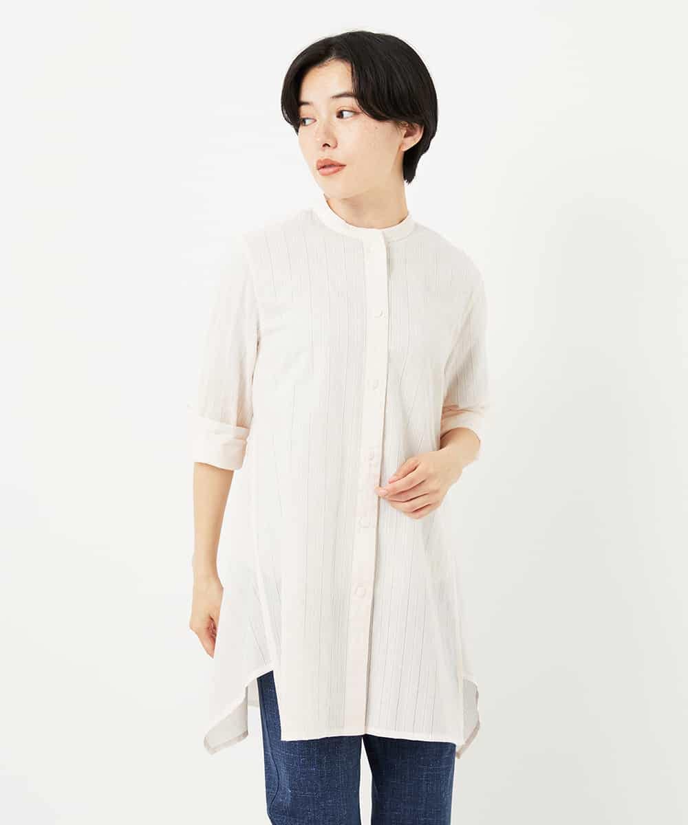 NHBHC88170 GIANNI LO GIUDICE(小さいサイズ)(メゾン ドゥ サンク) イレギュラーヘムチュニックブラウス ライトピンク