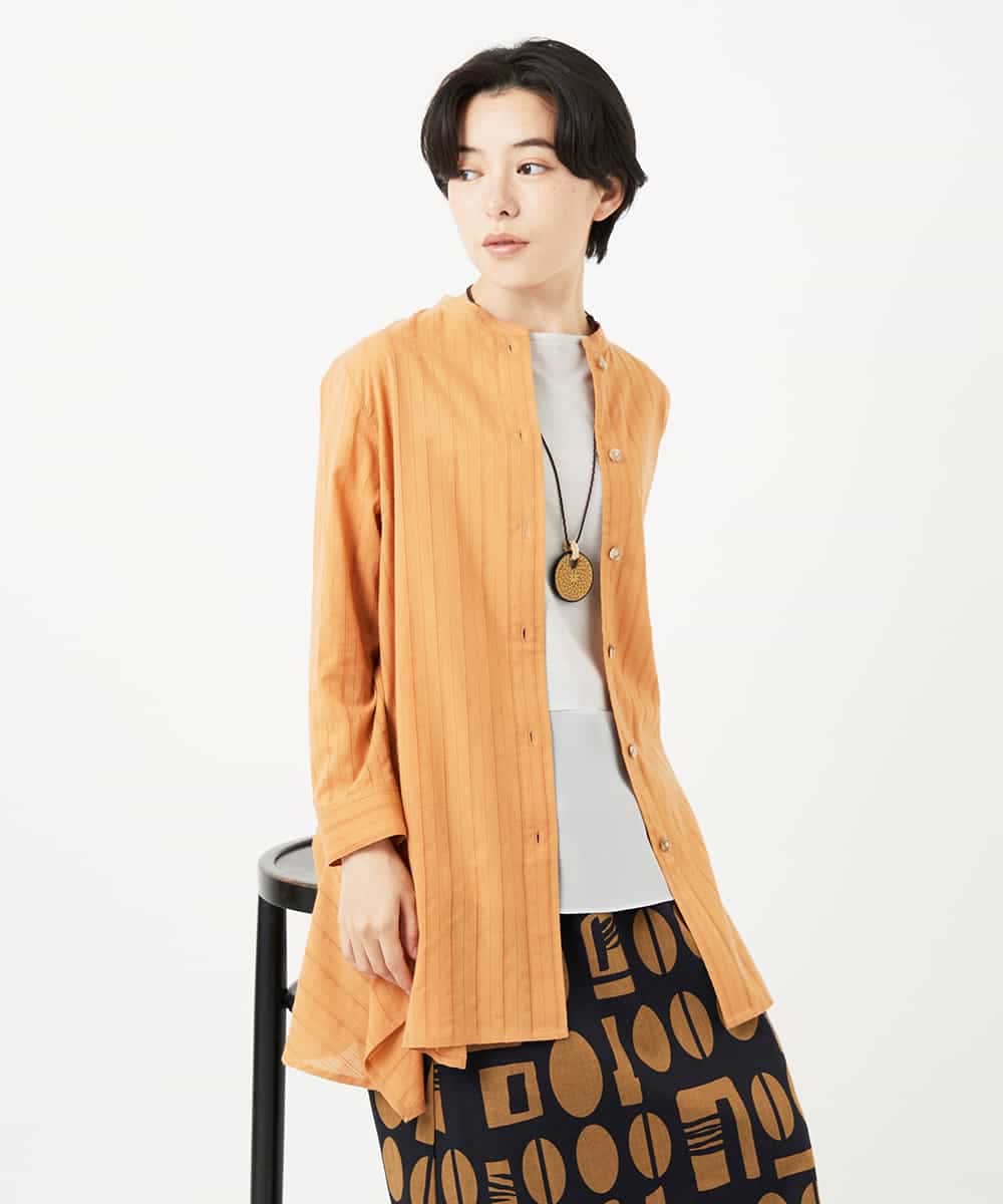 NHBHC88170 GIANNI LO GIUDICE(小さいサイズ)(メゾン ドゥ サンク) イレギュラーヘムチュニックブラウス ライトピンク