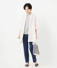 NHBHC88170 GIANNI LO GIUDICE(小さいサイズ)(メゾン ドゥ サンク) イレギュラーヘムチュニックブラウス ライトピンク