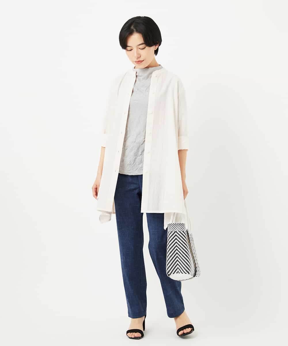 NHBHC88170 GIANNI LO GIUDICE(小さいサイズ)(メゾン ドゥ サンク) イレギュラーヘムチュニックブラウス ライトピンク