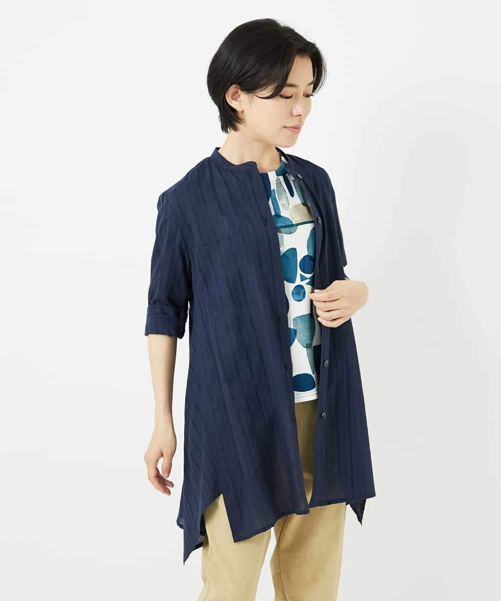 NHBHC88170 GIANNI LO GIUDICE(小さいサイズ)(メゾン ドゥ サンク) イレギュラーヘムチュニックブラウス ライトピンク