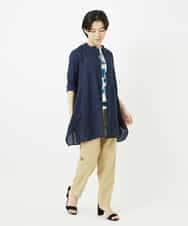 NHBHC88170 GIANNI LO GIUDICE(小さいサイズ)(メゾン ドゥ サンク) イレギュラーヘムチュニックブラウス ライトピンク