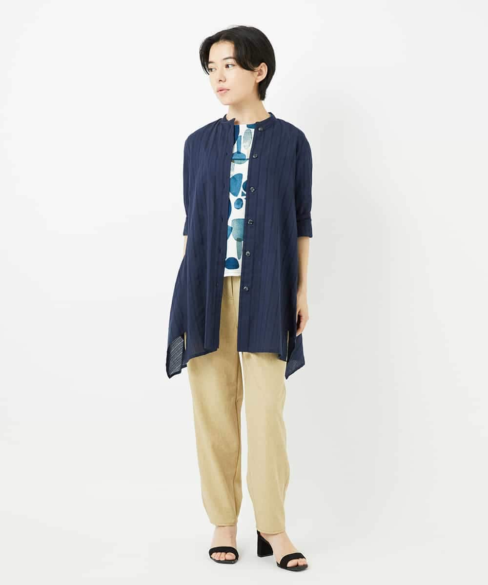 NHBHC88170 GIANNI LO GIUDICE(小さいサイズ)(メゾン ドゥ サンク) イレギュラーヘムチュニックブラウス ライトピンク