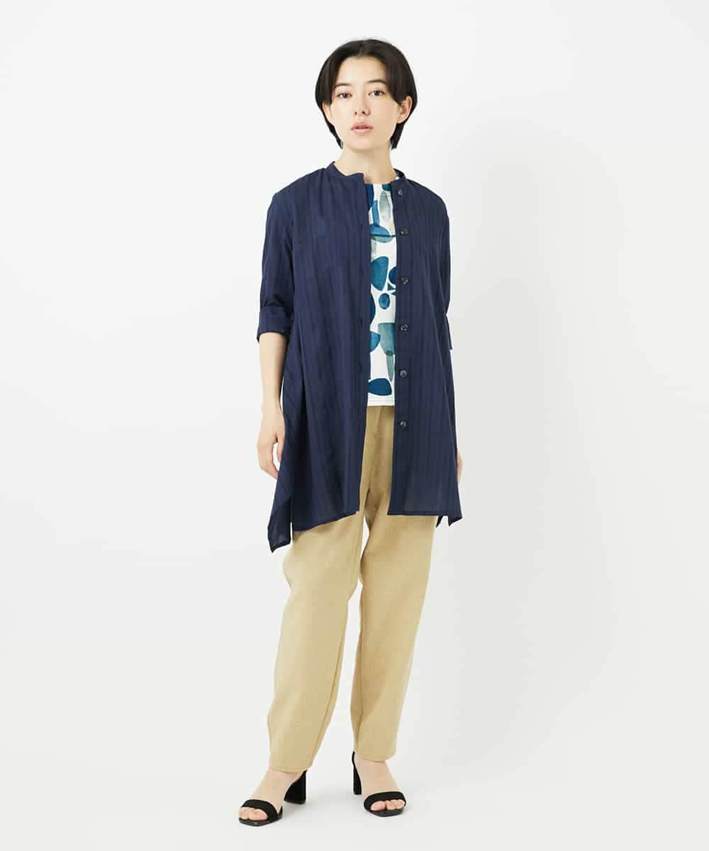 NHBHC88170 GIANNI LO GIUDICE(小さいサイズ)(メゾン ドゥ サンク) イレギュラーヘムチュニックブラウス ライトピンク