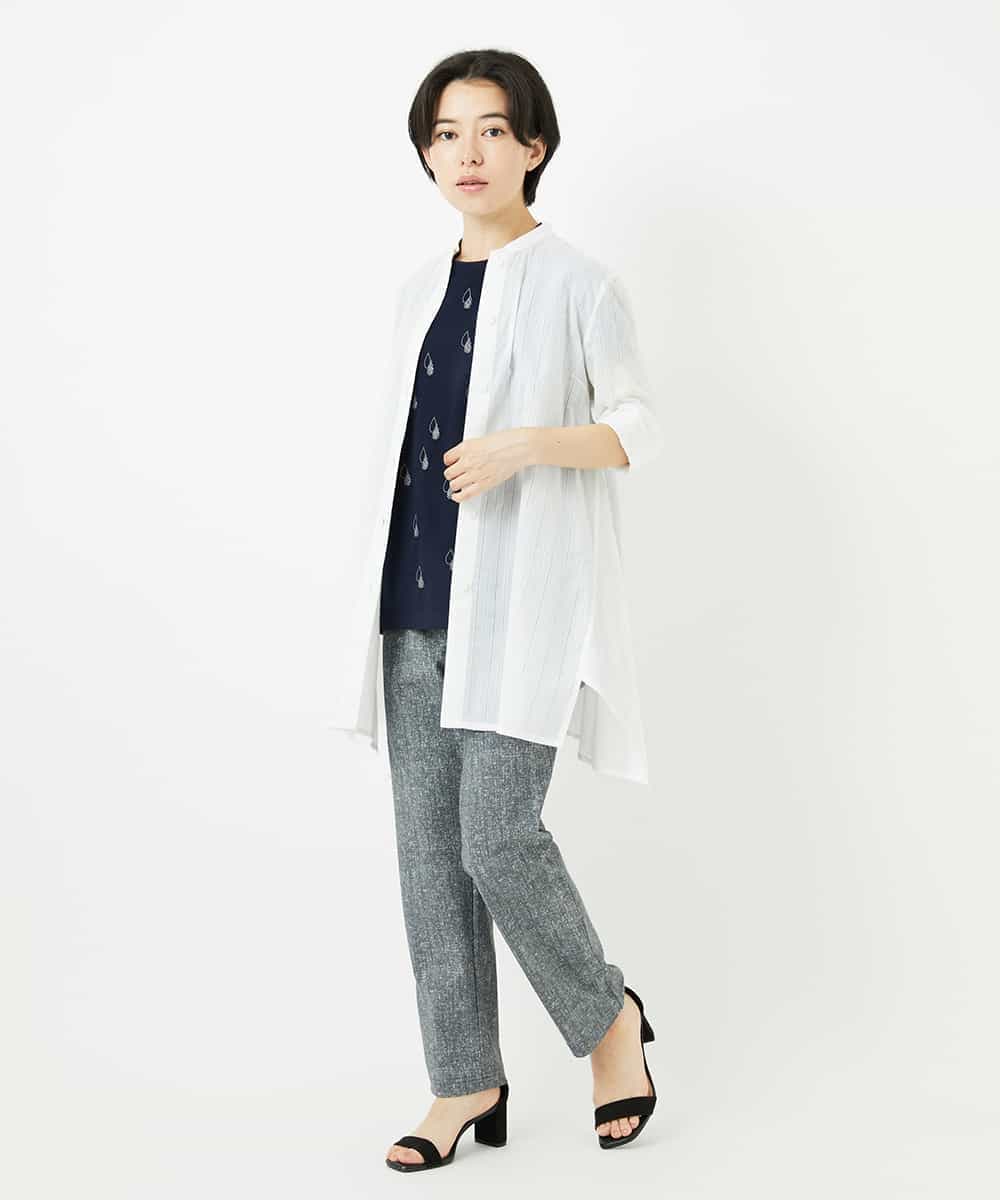 NHBHC88170 GIANNI LO GIUDICE(小さいサイズ)(メゾン ドゥ サンク) イレギュラーヘムチュニックブラウス ライトピンク