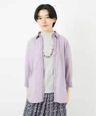 NHBHC91180 GIANNI LO GIUDICE(小さいサイズ)(メゾン ドゥ サンク) インドエンブロイダリー刺繍ブラウス ライトグリーン