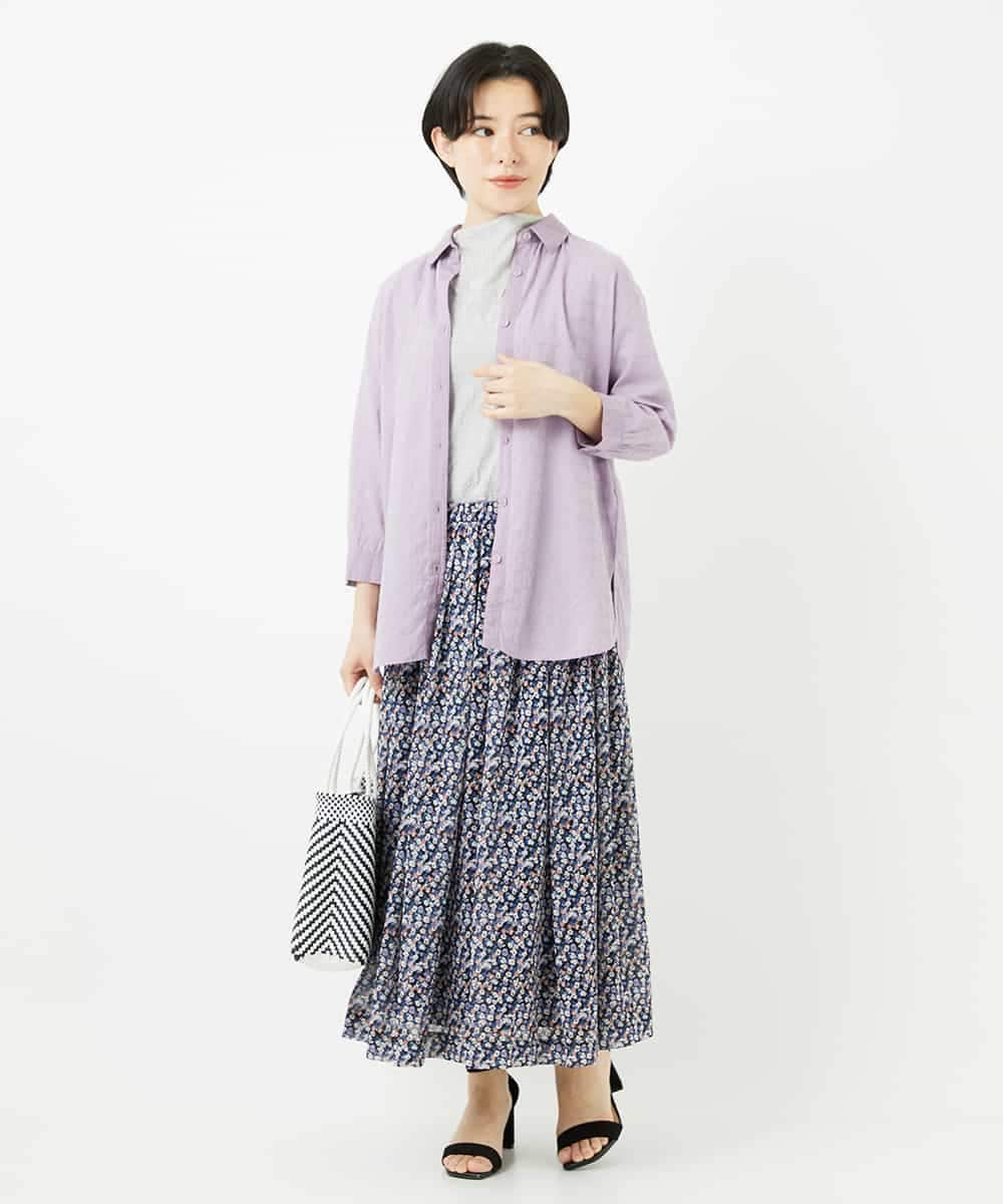 NHBHC91180 GIANNI LO GIUDICE(小さいサイズ)(メゾン ドゥ サンク) インドエンブロイダリー刺繍ブラウス ライトグリーン