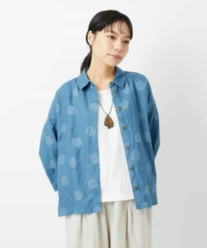 NHBHD06360 GIANNI LO GIUDICE(小さいサイズ) リネンドットブラウス