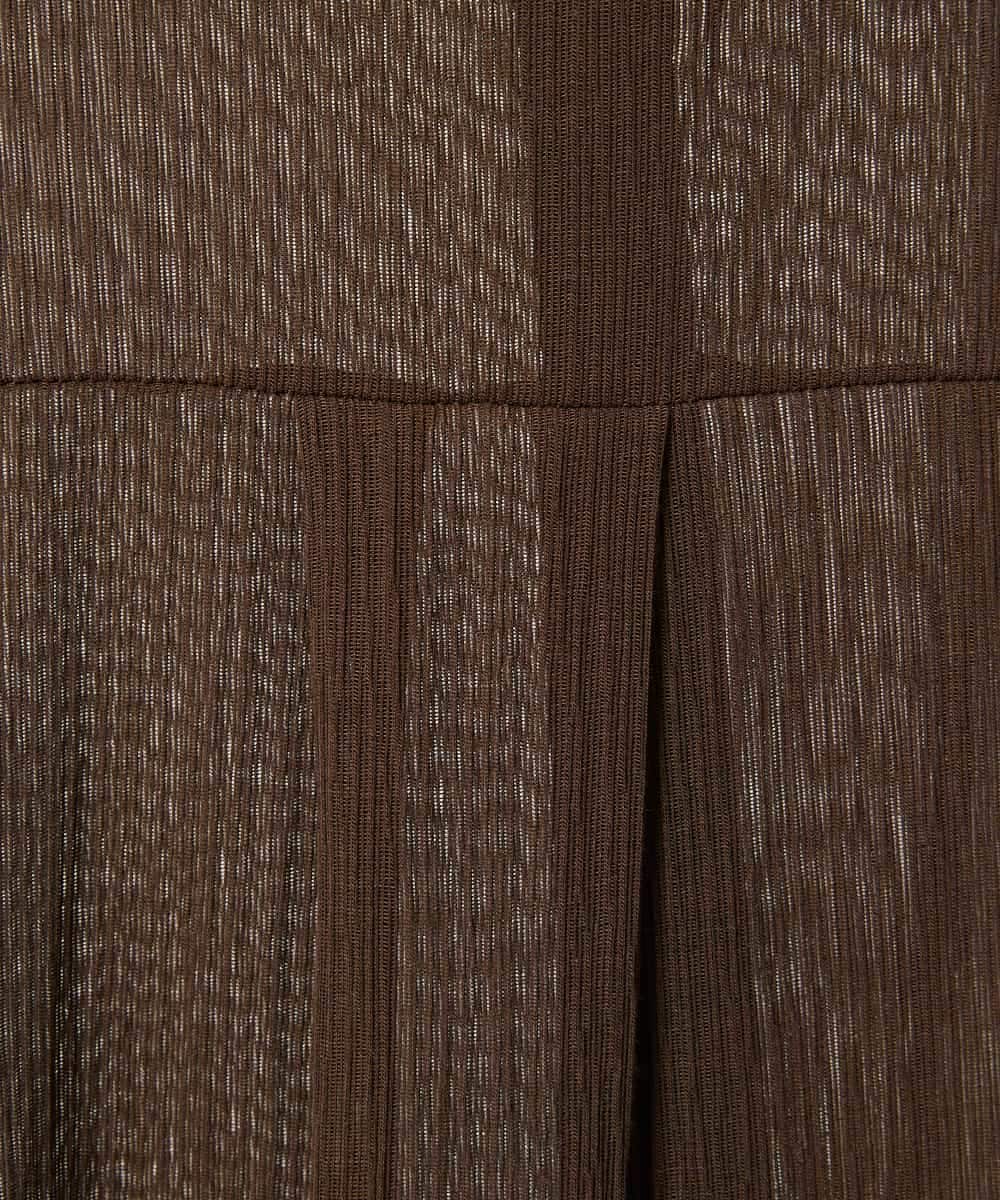 NHBHF81270 GIANNI LO GIUDICE(小さいサイズ)(メゾン ドゥ サンク) 楊柳チュニックブラウス ブラウン