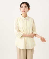 NHBHF84230 GIANNI LO GIUDICE(小さいサイズ)(メゾン ドゥ サンク) ストライプブラウス ライトイエロー