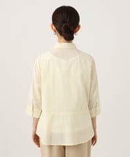 NHBHF84230 GIANNI LO GIUDICE(小さいサイズ)(メゾン ドゥ サンク) ストライプブラウス ライトイエロー