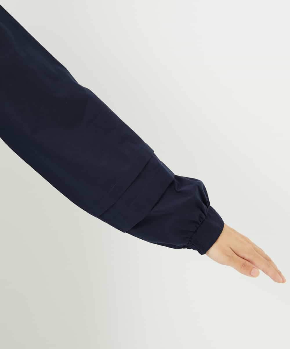 NHBJB10330 GIANNI LO GIUDICE(小さいサイズ)(メゾン ドゥ サンク) コットンローンピンタックブラウス ネイビー