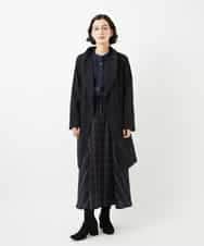 NHBJB10330 GIANNI LO GIUDICE(小さいサイズ)(メゾン ドゥ サンク) コットンローンピンタックブラウス ネイビー