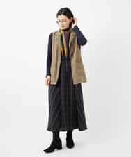 NHBJB10330 GIANNI LO GIUDICE(小さいサイズ)(メゾン ドゥ サンク) コットンローンピンタックブラウス ネイビー