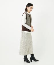 NHBJB24230 GIANNI LO GIUDICE(小さいサイズ)(メゾン ドゥ サンク) [日本製]ヘリンボンシャーリングブラウス ギンガムチェック