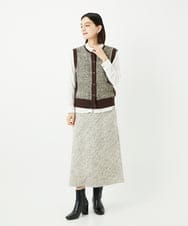 NHBJB24230 GIANNI LO GIUDICE(小さいサイズ)(メゾン ドゥ サンク) [日本製]ヘリンボンシャーリングブラウス ギンガムチェック