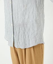 NHBJC81200 GIANNI LO GIUDICE(小さいサイズ)(メゾン ドゥ サンク) オーガニックコットン半袖ブラウス ストライプ