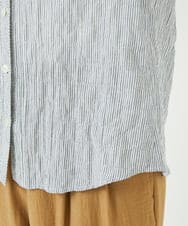 NHBJC81200 GIANNI LO GIUDICE(小さいサイズ)(メゾン ドゥ サンク) オーガニックコットン半袖ブラウス ストライプ