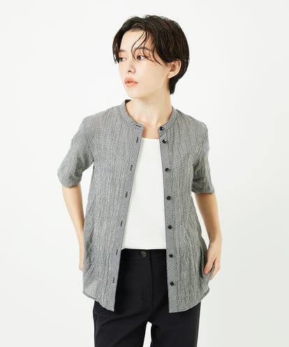 NHBJC81200 GIANNI LO GIUDICE(小さいサイズ) オーガニックコットン半袖ブラウス