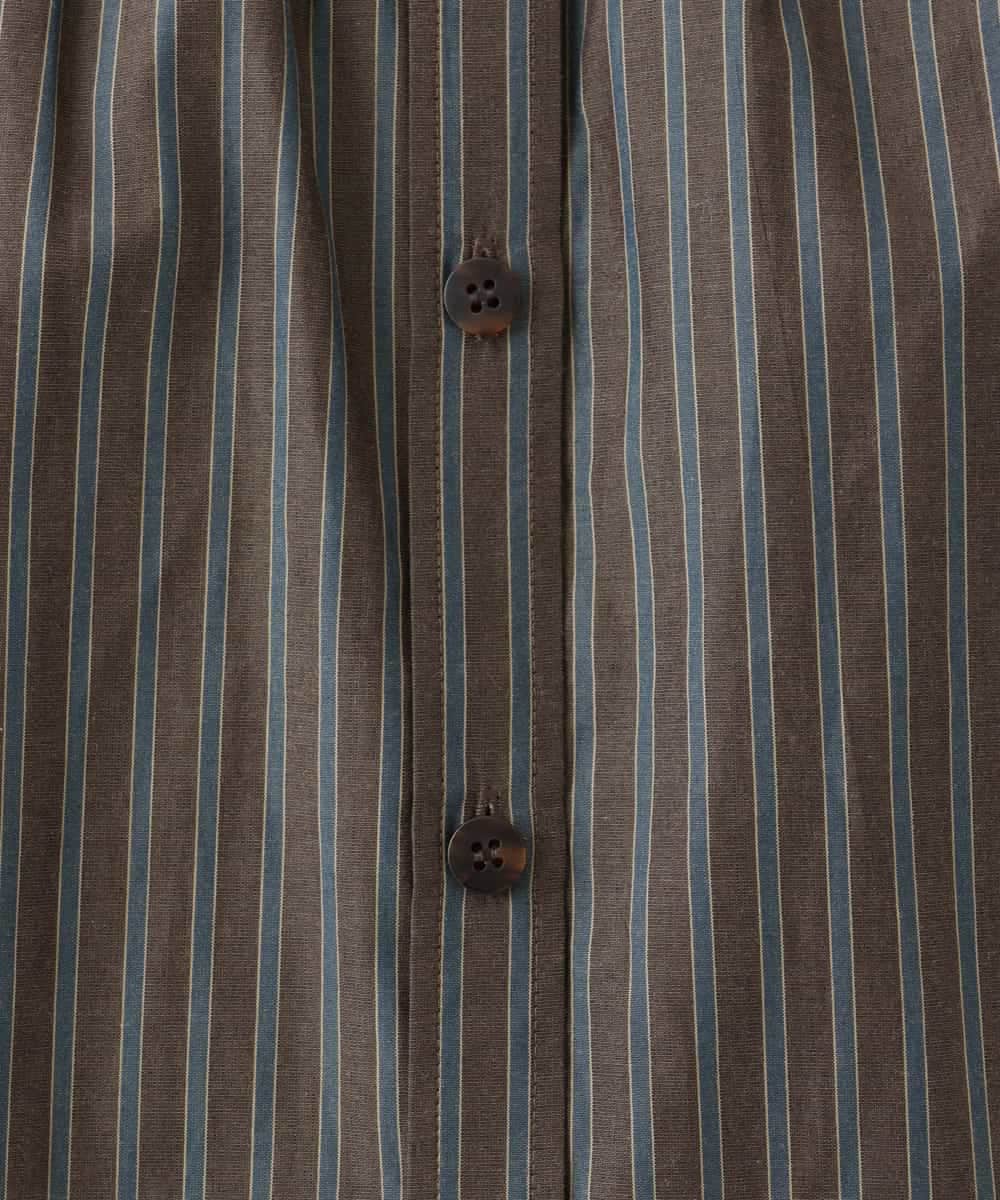 NHBJD16260 GIANNI LO GIUDICE(小さいサイズ)(メゾン ドゥ サンク) レジメンストライプブラウス ベージュ