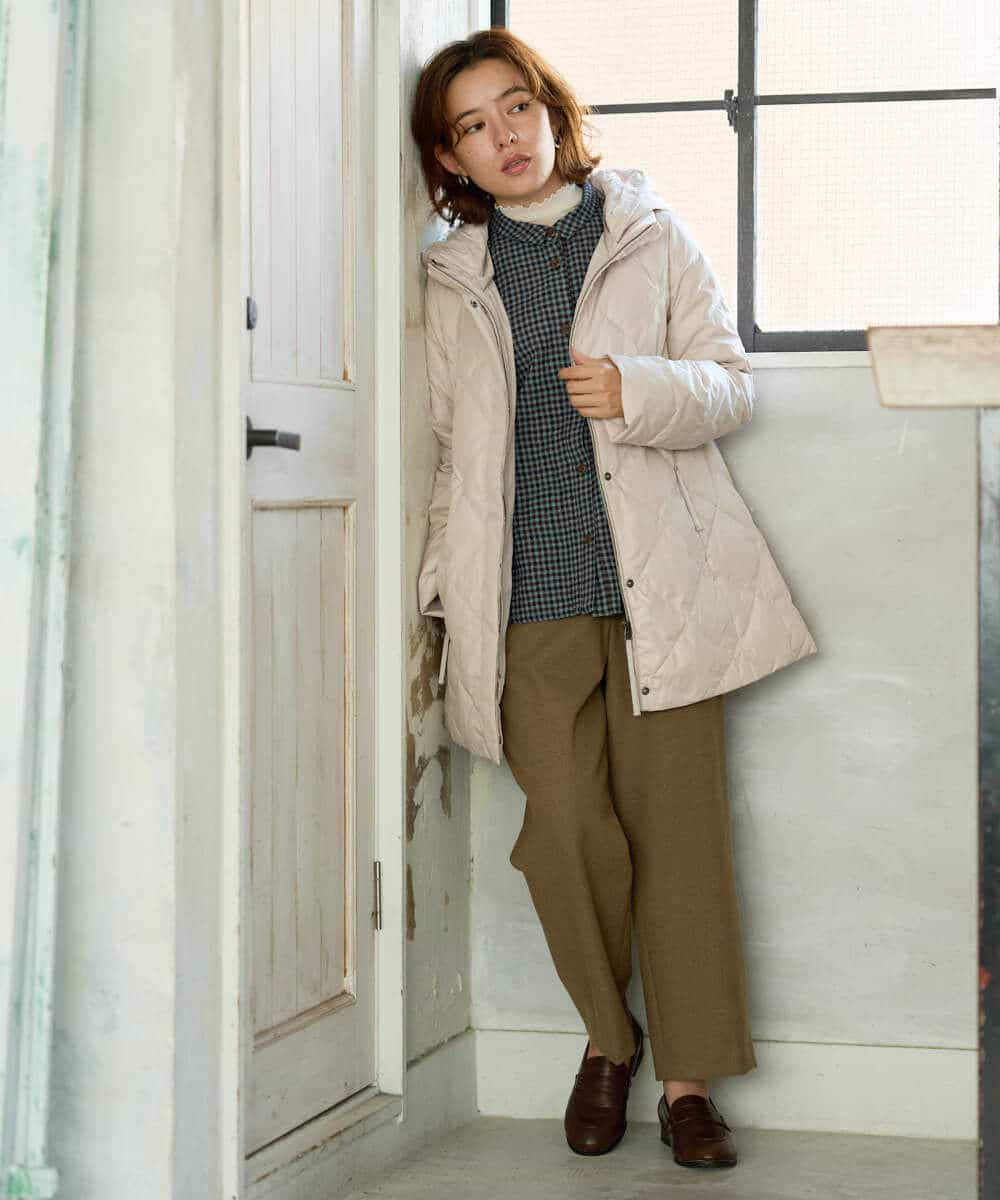 NHBJD19290 GIANNI LO GIUDICE(小さいサイズ)(メゾン ドゥ サンク) [日本製]コットンウールギンガムチェックシャツ ブラック