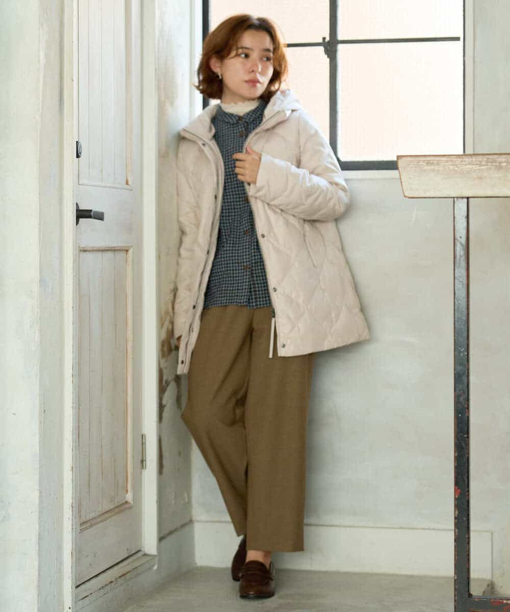 NHBJD19290 GIANNI LO GIUDICE(小さいサイズ)(メゾン ドゥ サンク) [日本製]コットンウールギンガムチェックシャツ ブラック