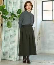 NHBJD19290 GIANNI LO GIUDICE(小さいサイズ)(メゾン ドゥ サンク) [日本製]コットンウールギンガムチェックシャツ ブラック