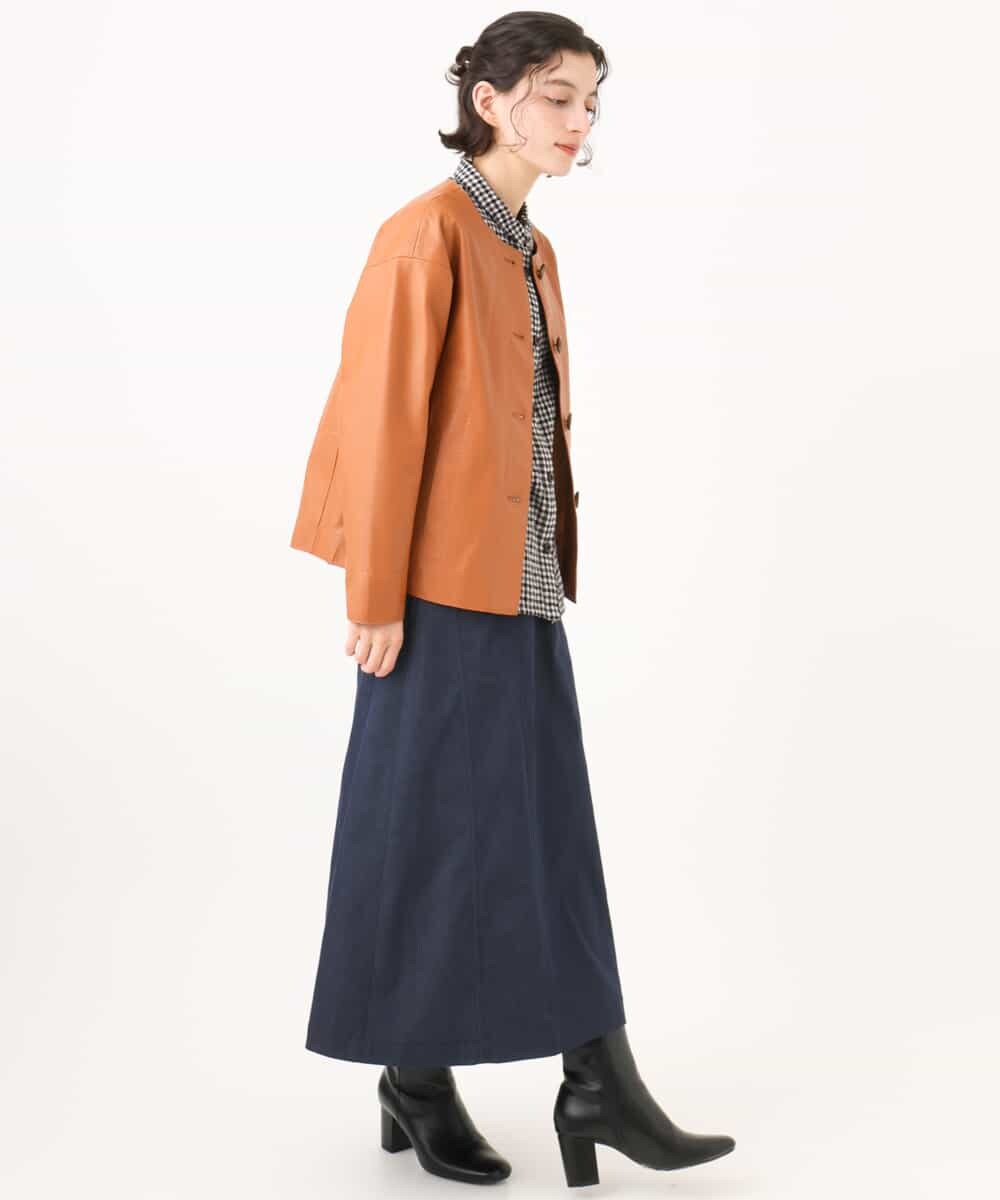 NHBJD19290 GIANNI LO GIUDICE(小さいサイズ)(メゾン ドゥ サンク) [日本製]コットンウールギンガムチェックシャツ ブラック