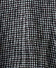 NHBJD19290 GIANNI LO GIUDICE(小さいサイズ)(メゾン ドゥ サンク) [日本製]コットンウールギンガムチェックシャツ ブラック