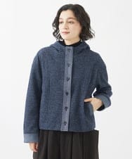 NHDAB40490 GIANNI LO GIUDICE(小さいサイズ)(メゾン ドゥ サンク) デニムライクジャージージャケット ネイビー