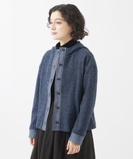 NHDAB40490 GIANNI LO GIUDICE(小さいサイズ)(メゾン ドゥ サンク) デニムライクジャージージャケット ネイビー