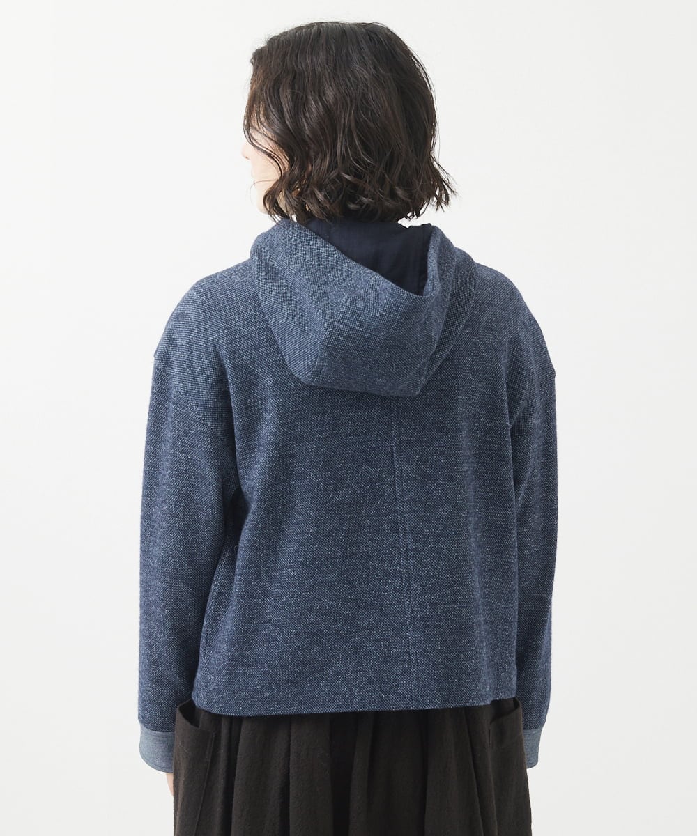 NHDAB40490 GIANNI LO GIUDICE(小さいサイズ)(メゾン ドゥ サンク) デニムライクジャージージャケット ネイビー