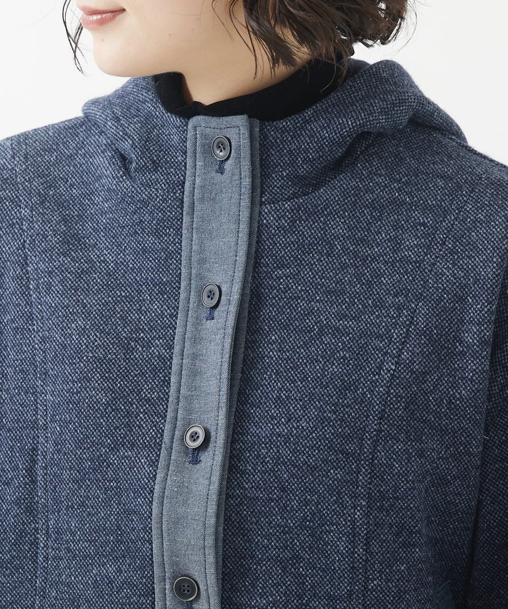 NHDAB40490 GIANNI LO GIUDICE(小さいサイズ)(メゾン ドゥ サンク) デニムライクジャージージャケット ネイビー