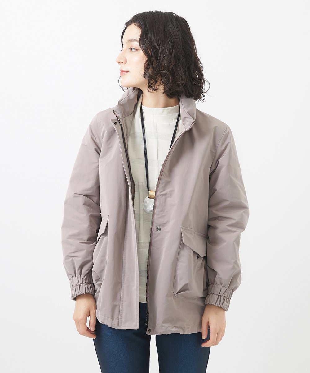 NHDAC82460 GIANNI LO GIUDICE(小さいサイズ)(メゾン ドゥ サンク) メモリータスランカラーダウンブルゾン グレージュ
