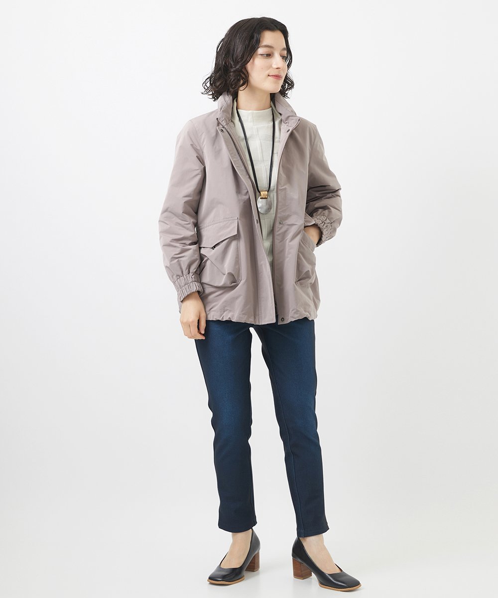 NHDAC82460 GIANNI LO GIUDICE(小さいサイズ)(メゾン ドゥ サンク) メモリータスランカラーダウンブルゾン グレージュ