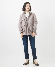NHDAC82460 GIANNI LO GIUDICE(小さいサイズ)(メゾン ドゥ サンク) メモリータスランカラーダウンブルゾン グレージュ
