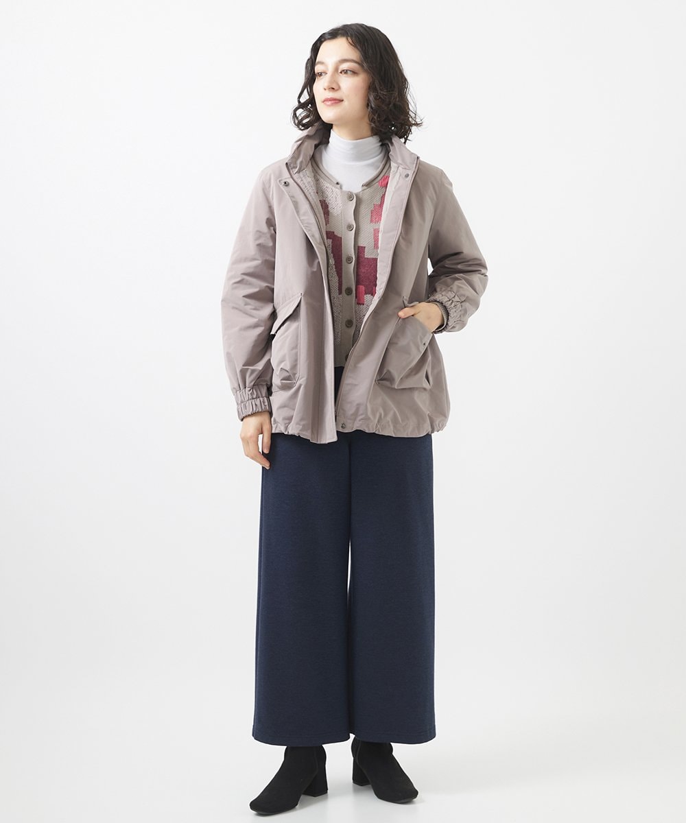 NHDAC82460 GIANNI LO GIUDICE(小さいサイズ)(メゾン ドゥ サンク) メモリータスランカラーダウンブルゾン グレージュ