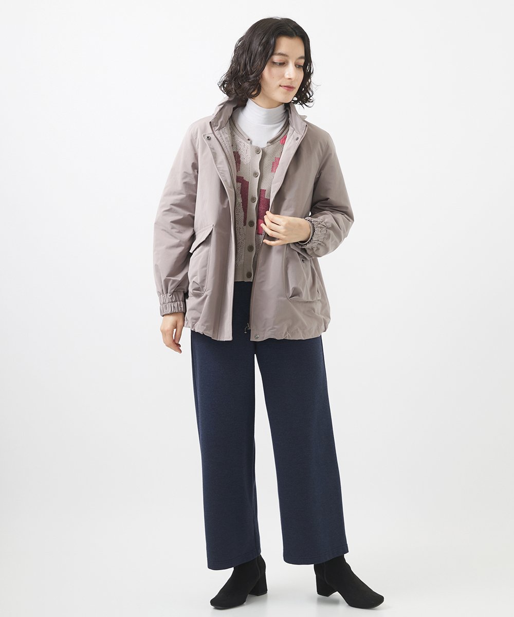 NHDAC82460 GIANNI LO GIUDICE(小さいサイズ)(メゾン ドゥ サンク) メモリータスランカラーダウンブルゾン グレージュ