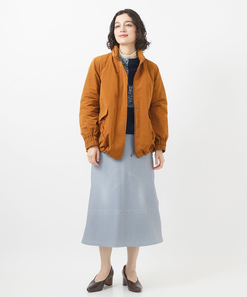 NHDAC82460 GIANNI LO GIUDICE(小さいサイズ)(メゾン ドゥ サンク) メモリータスランカラーダウンブルゾン グレージュ
