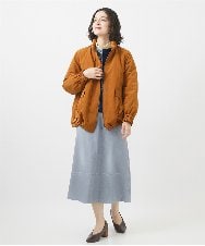 NHDAC82460 GIANNI LO GIUDICE(小さいサイズ)(メゾン ドゥ サンク) メモリータスランカラーダウンブルゾン グレージュ