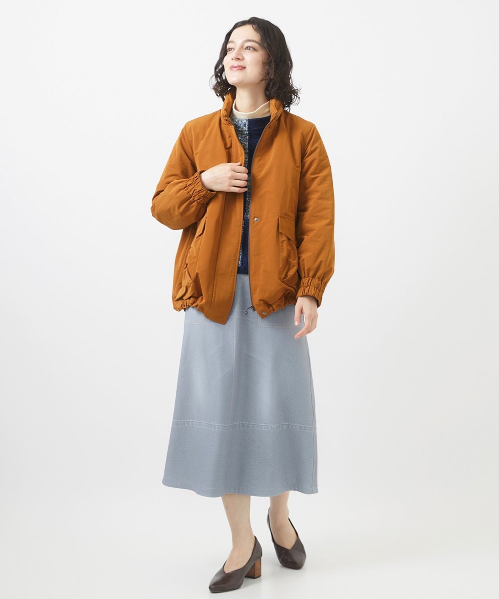 NHDAC82460 GIANNI LO GIUDICE(小さいサイズ)(メゾン ドゥ サンク) メモリータスランカラーダウンブルゾン グレージュ