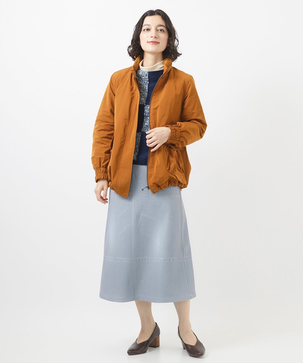 NHDAC82460 GIANNI LO GIUDICE(小さいサイズ)(メゾン ドゥ サンク) メモリータスランカラーダウンブルゾン グレージュ