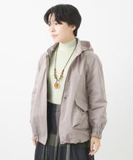 NHDAC82460 GIANNI LO GIUDICE(小さいサイズ)(メゾン ドゥ サンク) メモリータスランカラーダウンブルゾン グレージュ