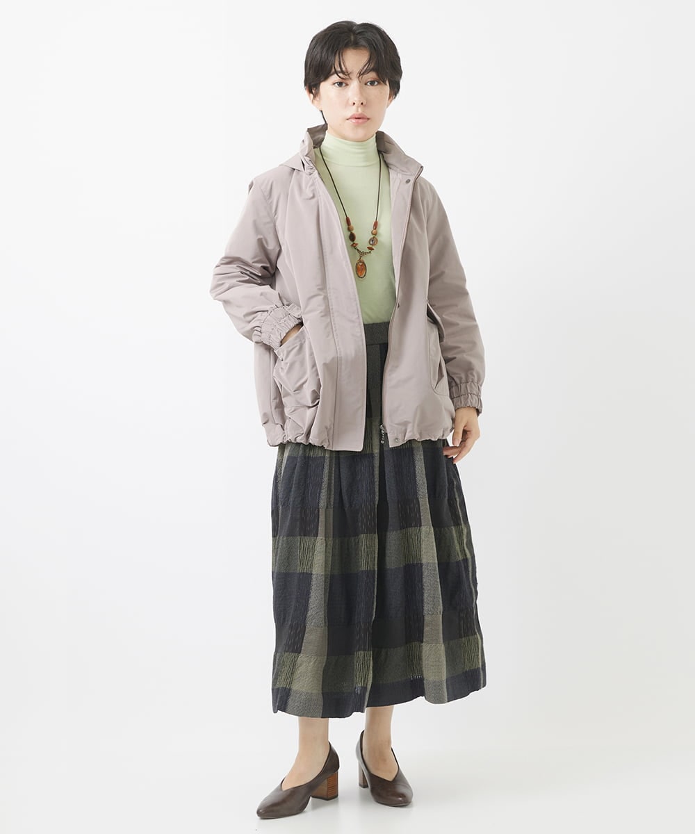 NHDAC82460 GIANNI LO GIUDICE(小さいサイズ)(メゾン ドゥ サンク) メモリータスランカラーダウンブルゾン グレージュ