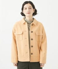 NHDAC88390 GIANNI LO GIUDICE(小さいサイズ)(メゾン ドゥ サンク) [セットアップ対応]圧縮ジャージーブルゾン ベージュ